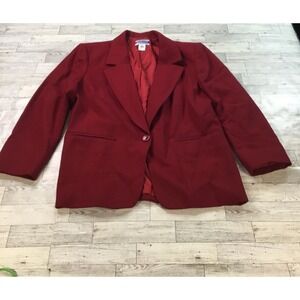 Pendleton Women's Red Blazer Size 10